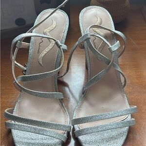 Nina Silver Strappy Sandals
